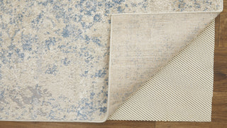 Feizy Camellia 39KAF Blue/Ivory Area Rug Corner Image