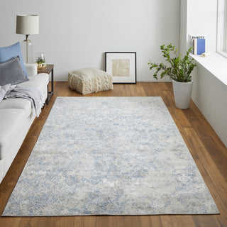 Feizy Camellia 39KAF Blue/Ivory Area Rug Lifestyle Image