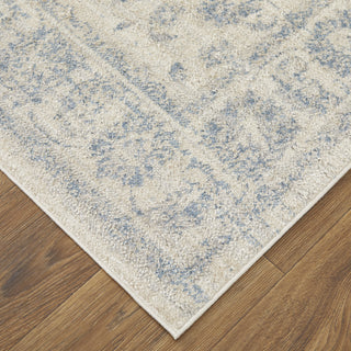 Feizy Camellia 39KCF Ivory/Blue Area Rug Lifestyle Image