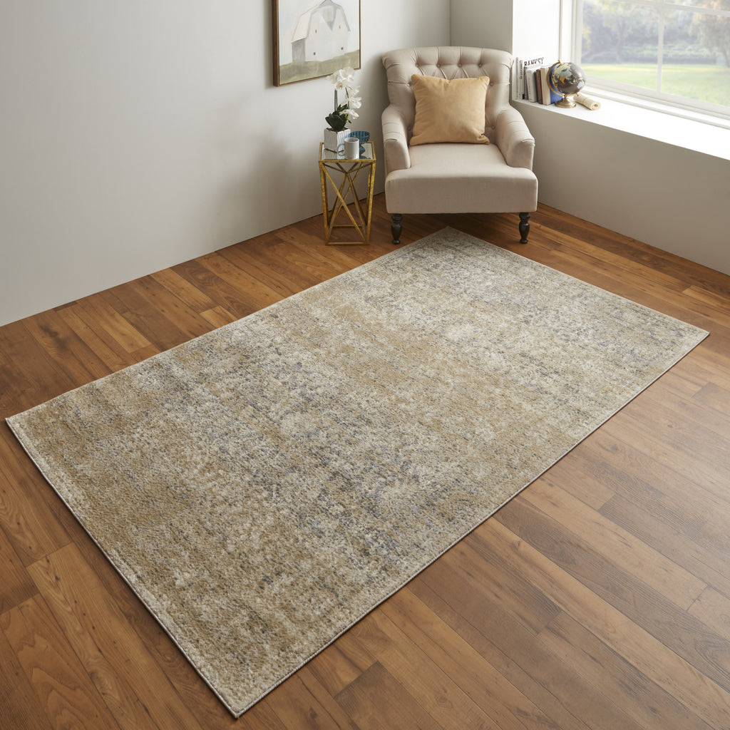 Feizy Camellia 39KDF Gray/Beige Area Rug Lifestyle Image Feature