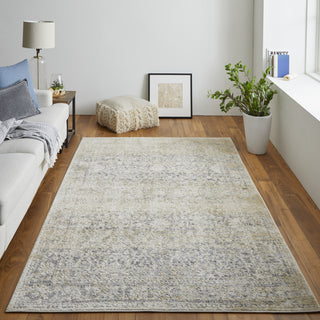 Feizy Camellia 39KDF Gray/Beige Area Rug Lifestyle Image