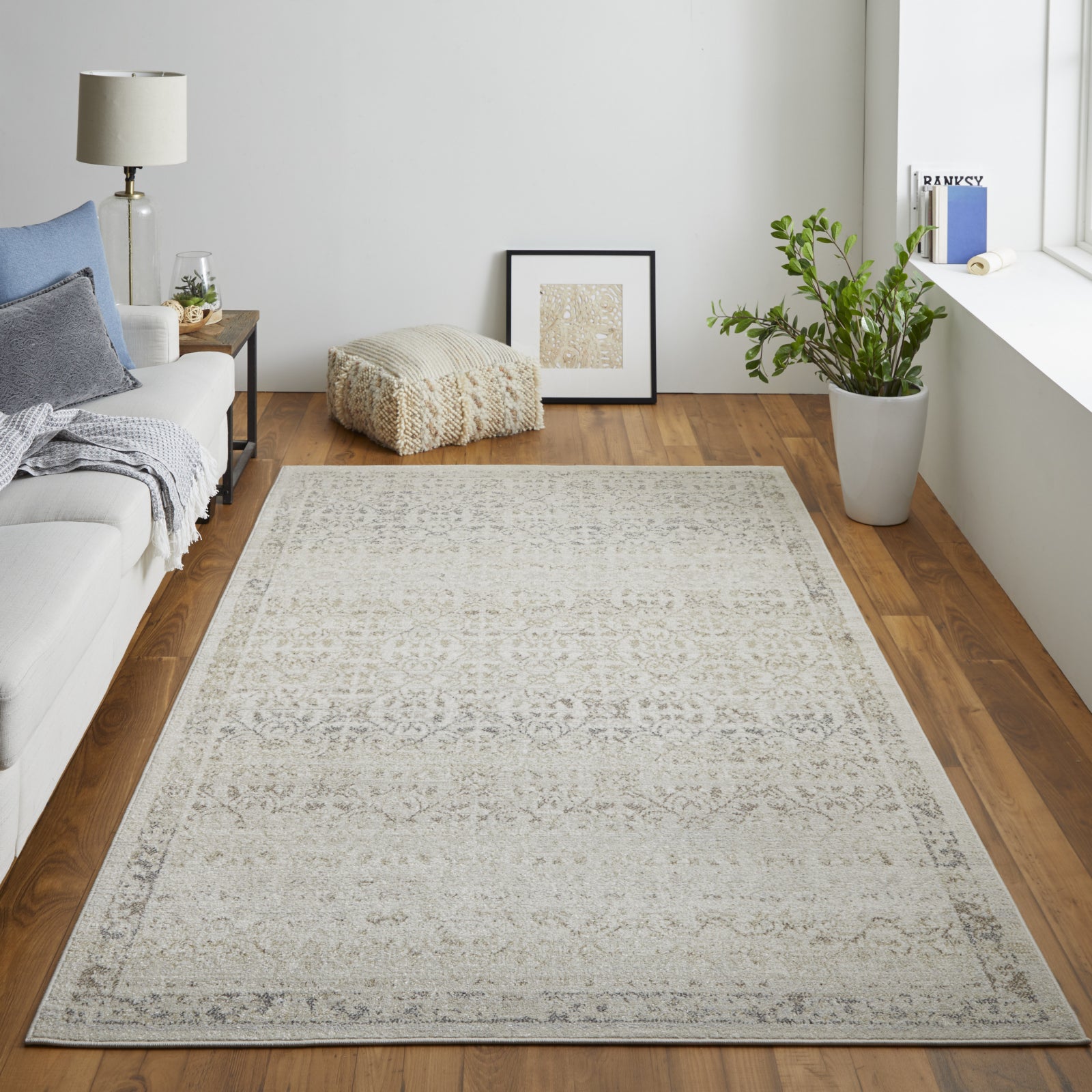 Feizy Camellia 39KEF Ivory Area Rug – Incredible Rugs and Decor