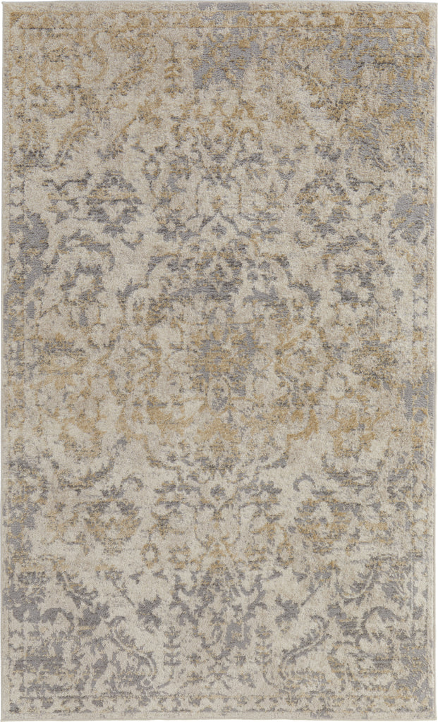 Feizy Camellia 39KHF Gray/Ivory Area Rug main image
