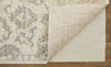Feizy Camellia 39KHF Gray/Ivory Area Rug Corner Image