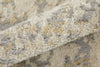 Feizy Camellia 39KHF Gray/Ivory Area Rug Corner Image with Rug Pad