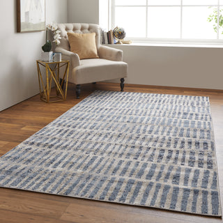 Feizy Camellia 39KIF Blue/Ivory Area Rug Lifestyle Image