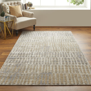 Feizy Camellia 39KIF Gray/Ivory Area Rug Lifestyle Image