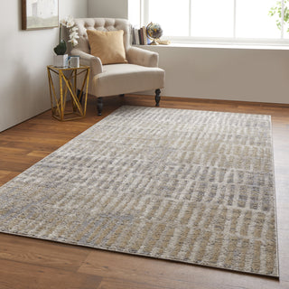 Feizy Camellia 39KIF Gray/Ivory Area Rug Lifestyle Image