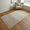 Feizy Camellia 39KJF Ivory/Charcoal Area Rug Lifestyle Image Feature