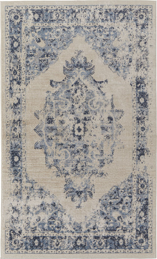 Feizy Camellia 39KLF Ivory/Blue Area Rug main image