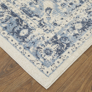 Feizy Camellia 39KLF Ivory/Blue Area Rug Lifestyle Image