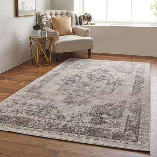 Feizy Camellia 39KLF Ivory/Brown Area Rug Lifestyle Image