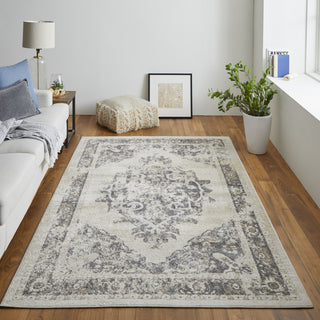 Feizy Camellia 39KLF Ivory/Brown Area Rug Lifestyle Image