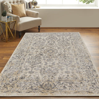 Feizy Camellia 39KMF Gray/Ivory Area Rug Lifestyle Image