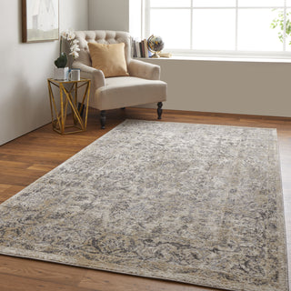 Feizy Camellia 39KMF Gray/Ivory Area Rug Lifestyle Image