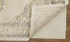 Feizy Camellia 39KNF Ivory/Charcoal Area Rug Corner Image