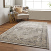 Feizy Camellia 39KNF Ivory/Charcoal Area Rug Lifestyle Image