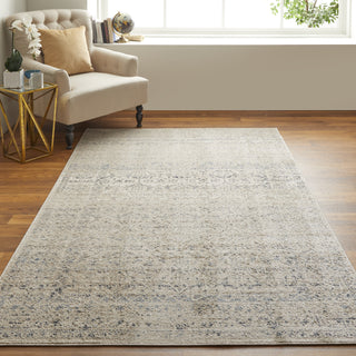 Feizy Camellia 39KPF Ivory/Gray Area Rug Lifestyle Image