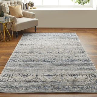 Feizy Camellia 39KQF Blue/Ivory Area Rug Lifestyle Image