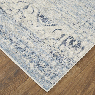 Feizy Camellia 39KQF Blue/Ivory Area Rug Lifestyle Image