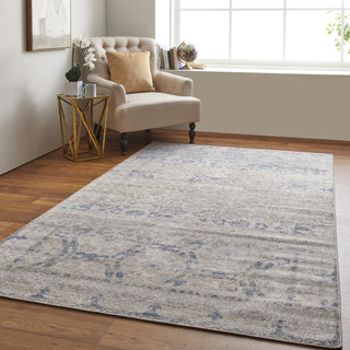 Feizy Camellia 39KRF Blue/Ivory Area Rug Lifestyle Image