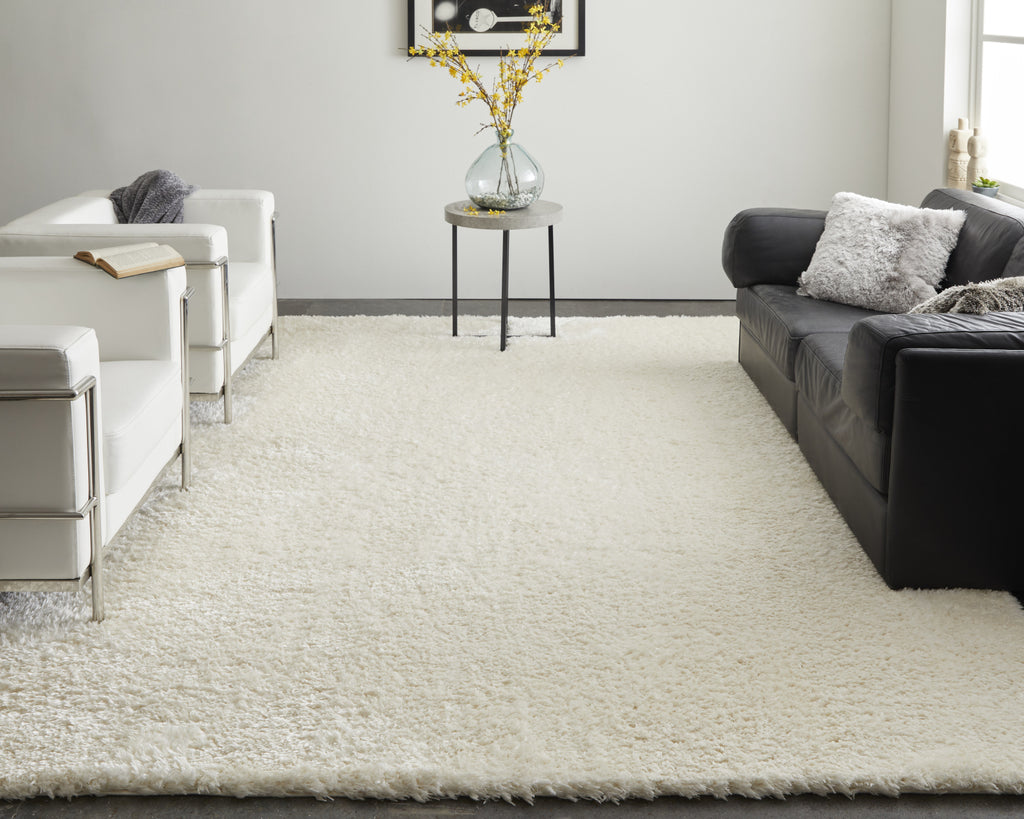 Feizy Darian 39K0F White Area Rug Lifestyle Image Feature
