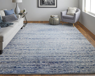 Feizy Edgemont 39ILF Blue Area Rug Lifestyle Image Feature