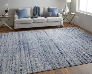 Feizy Edgemont 39ILF Blue Area Rug Lifestyle Image