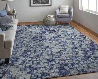 Feizy Edgemont 39IPF Navy/Blue Area Rug Lifestyle Image