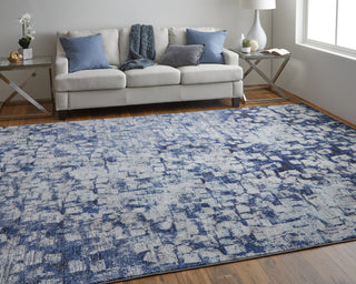 Feizy Edgemont 39IPF Navy/Blue Area Rug Lifestyle Image