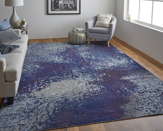 Feizy Edgemont 39IQF Blue/Purple Area Rug Lifestyle Image