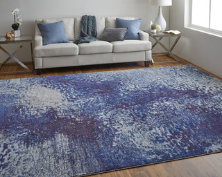 Feizy Edgemont 39IQF Blue/Purple Area Rug Lifestyle Image