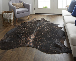 Feizy Ellyse RAIND Copper Area Rug Lifestyle Image