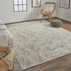 Feizy Elias 6718F Gray/Brown Area Rug Lifestyle Image