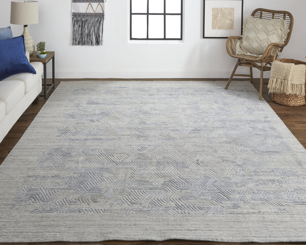 Feizy Elias 6889F Blue Area Rug Lifestyle Image Feature
