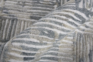 Feizy Elias 6891F Gray/Green Area Rug Corner Image