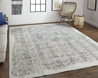 Feizy Elias 6891F Gray/Green Area Rug Lifestyle Image