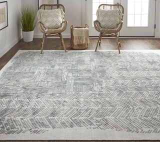 Feizy Elias 6891F Gray/Green Area Rug Lifestyle Image