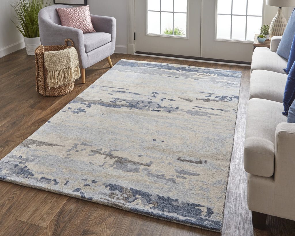 Feizy Everley 8647F Blue Area Rug Lifestyle Image Feature