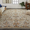 Feizy Fallon 8838F Gray/Gold Area Rug Lifestyle Image Feature