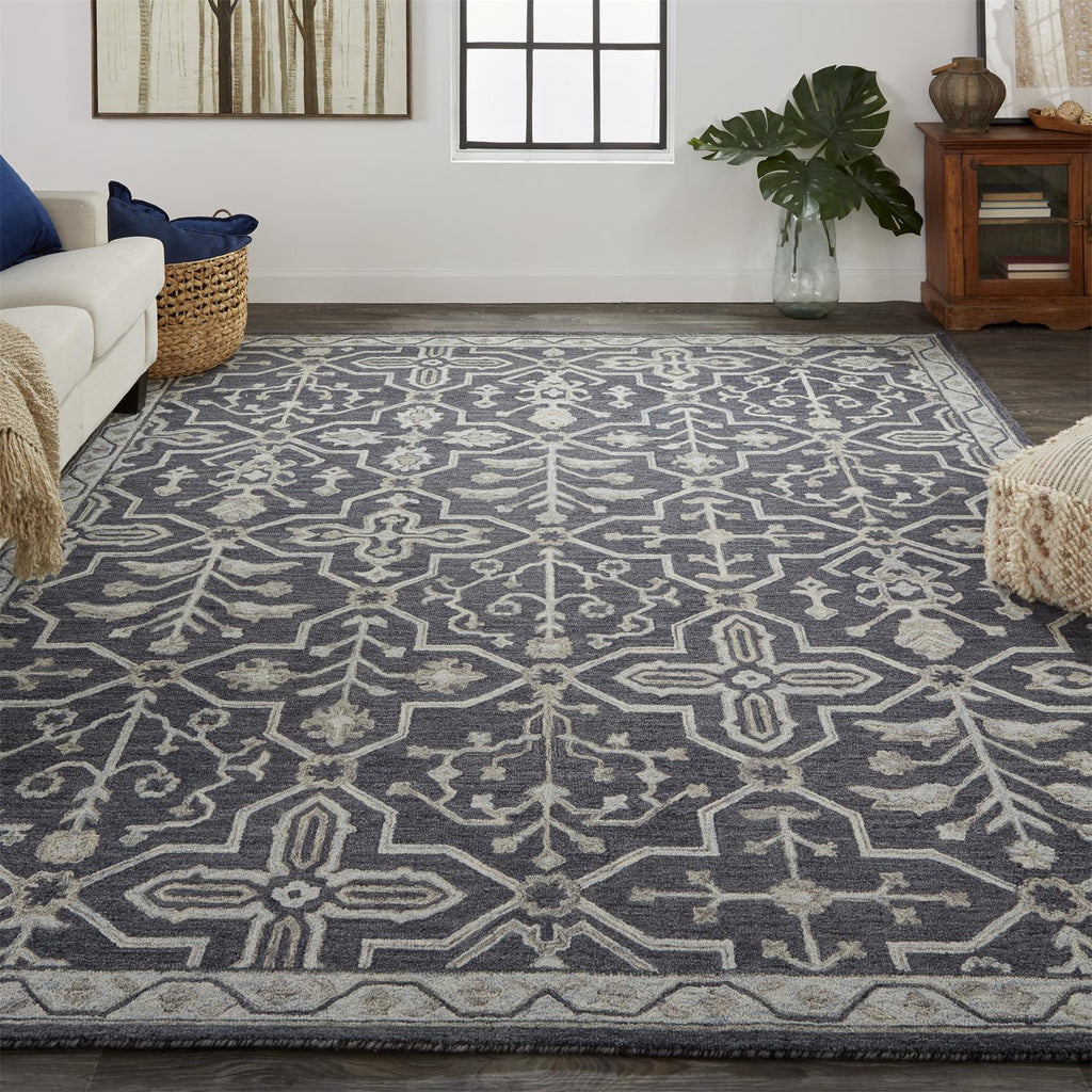 Feizy Fallon 8839F Gray Area Rug Lifestyle Image Feature