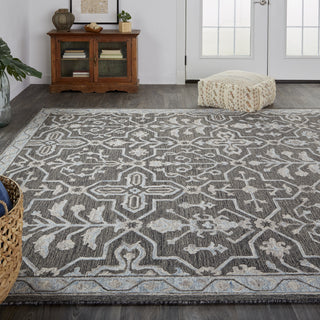 Feizy Fallon 8839F Gray/Blue Area Rug Lifestyle Image