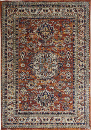 Feizy Bellini I3136 Orange/Blue Area Rug main image