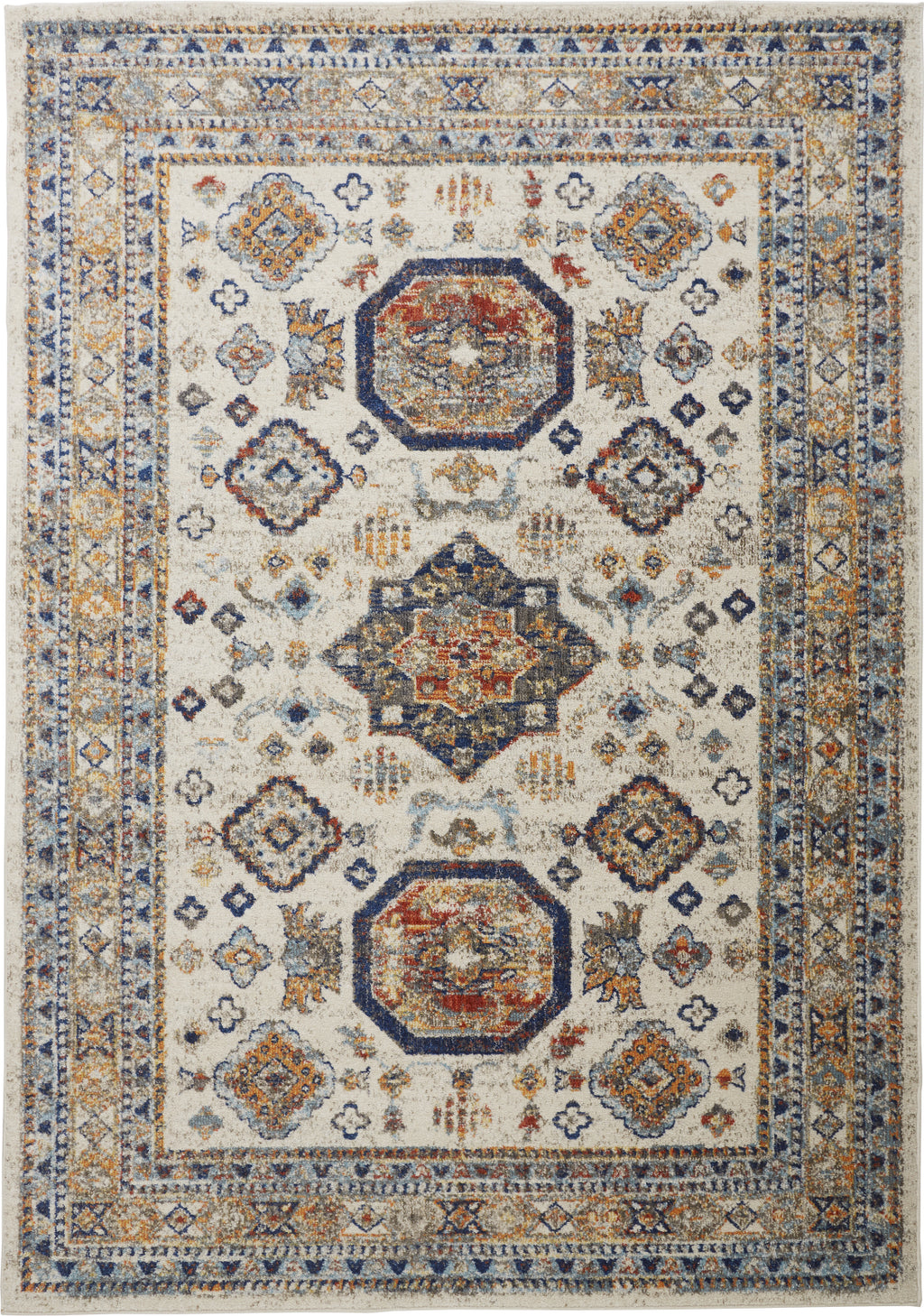 Bellini Rug Feizy Bellini I3137 Blue/Orange Area Rug – Incredible Rugs and Decor