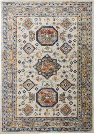 Feizy Bellini I3137 Blue/Orange Area Rug main image