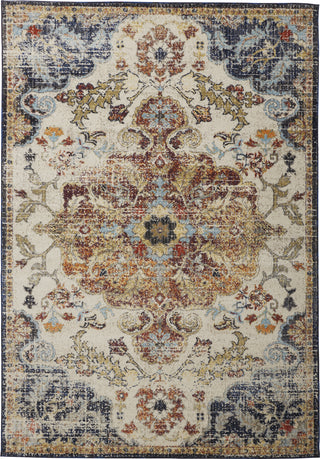 Feizy Bellini I3138 Gold/Blue Area Rug main image