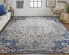 Feizy Bellini I39CR Ivory/Gray Area Rug Lifestyle Image Feature