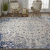 Feizy Bellini I39CR Ivory/Gray Area Rug Lifestyle Image