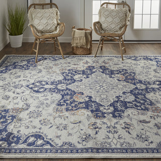 Feizy Bellini I39CT Navy Area Rug Lifestyle Image