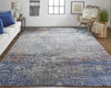 Feizy Bellini I39CV Gray/Blue Area Rug Lifestyle Image Feature
